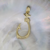 14k Gold Fish Hook Pendant