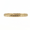 Brianne & Co. 14k gold hand engraved HAwaiian heirloom Kuuipo bangle bracelet