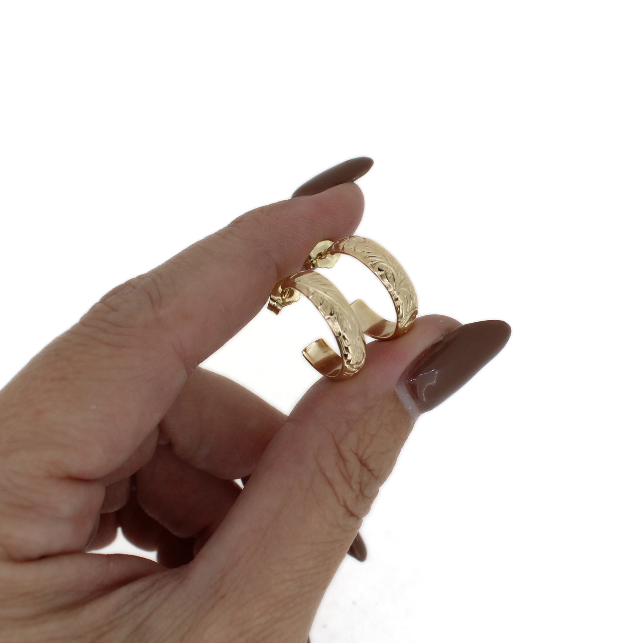 Mini Gold Heirloom Style hoops