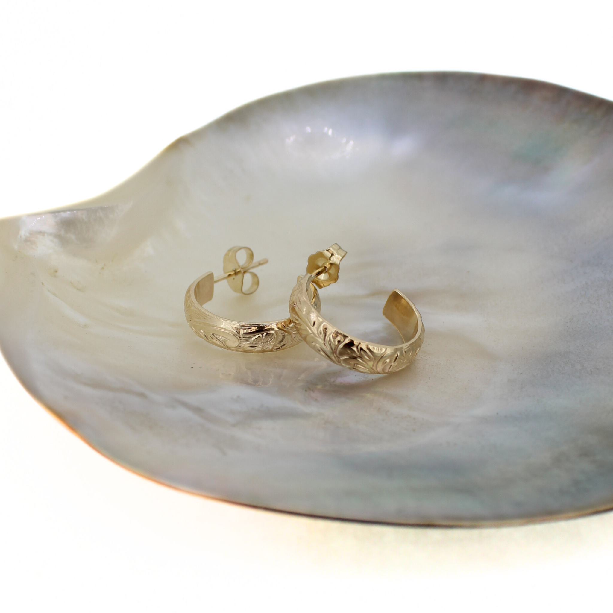 Mini Gold Heirloom Style hoops