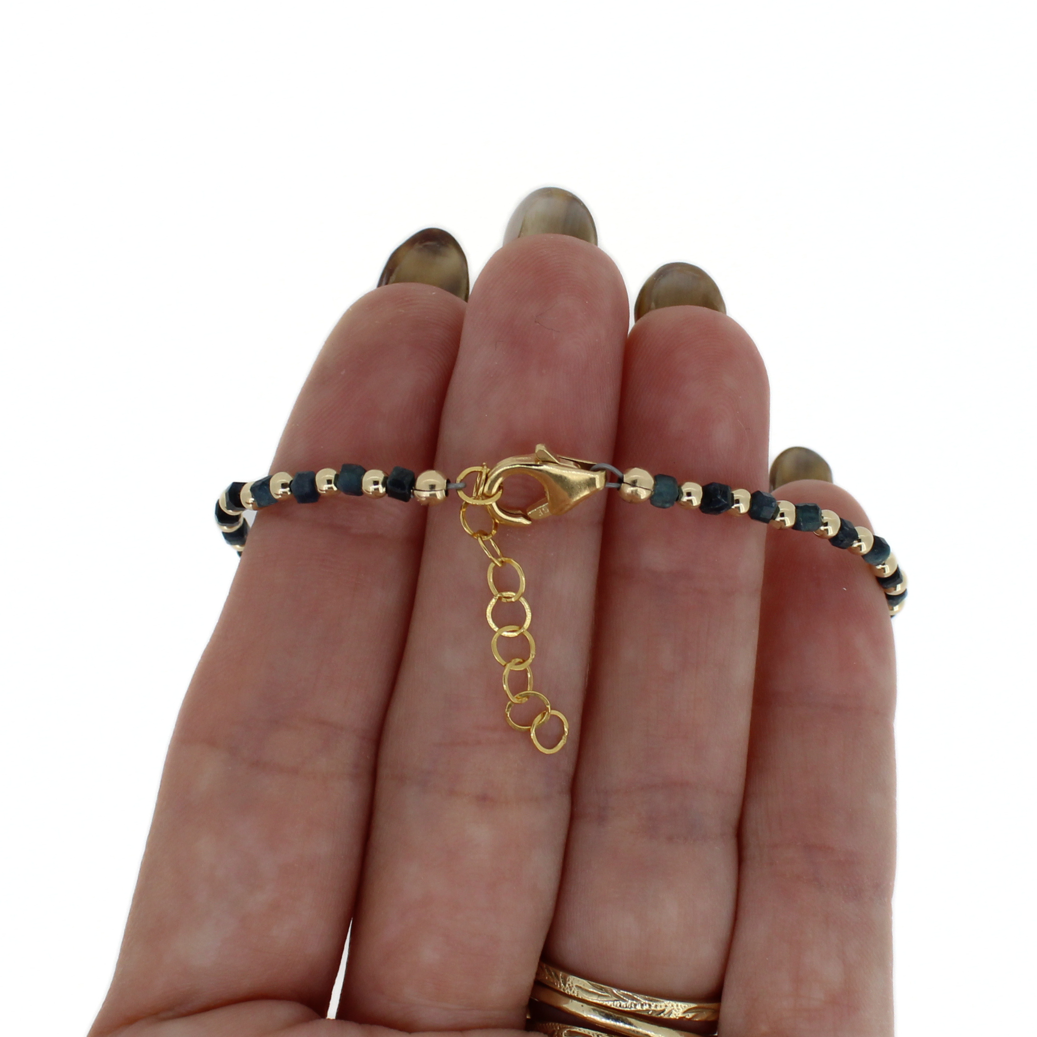Golden South Sea Pearl & Tourmaline Bracelet Size Small
