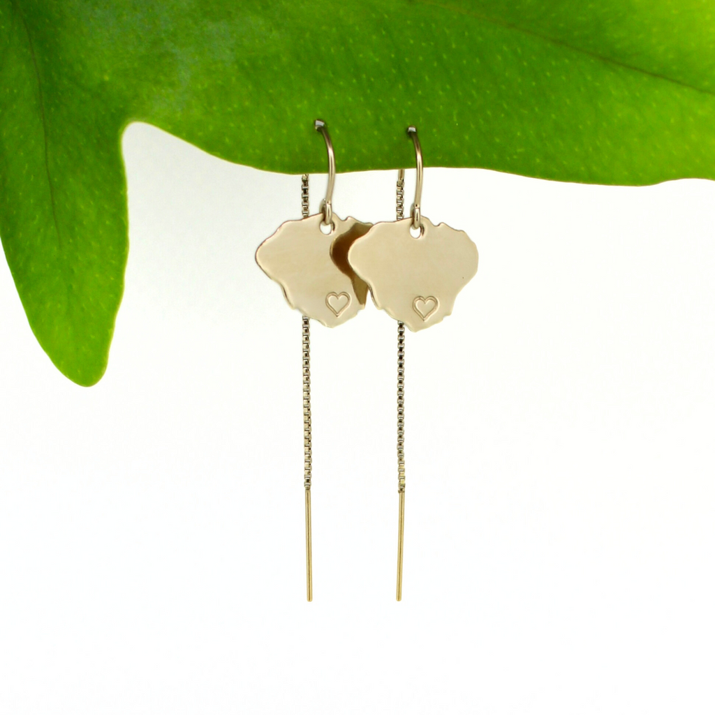 Brianne & Co. Gold Fill Kaua'i Love Threader Earrings