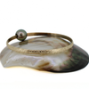 Gold Fill Tahitian Pearl Size 8 Heirloom Style Bangle