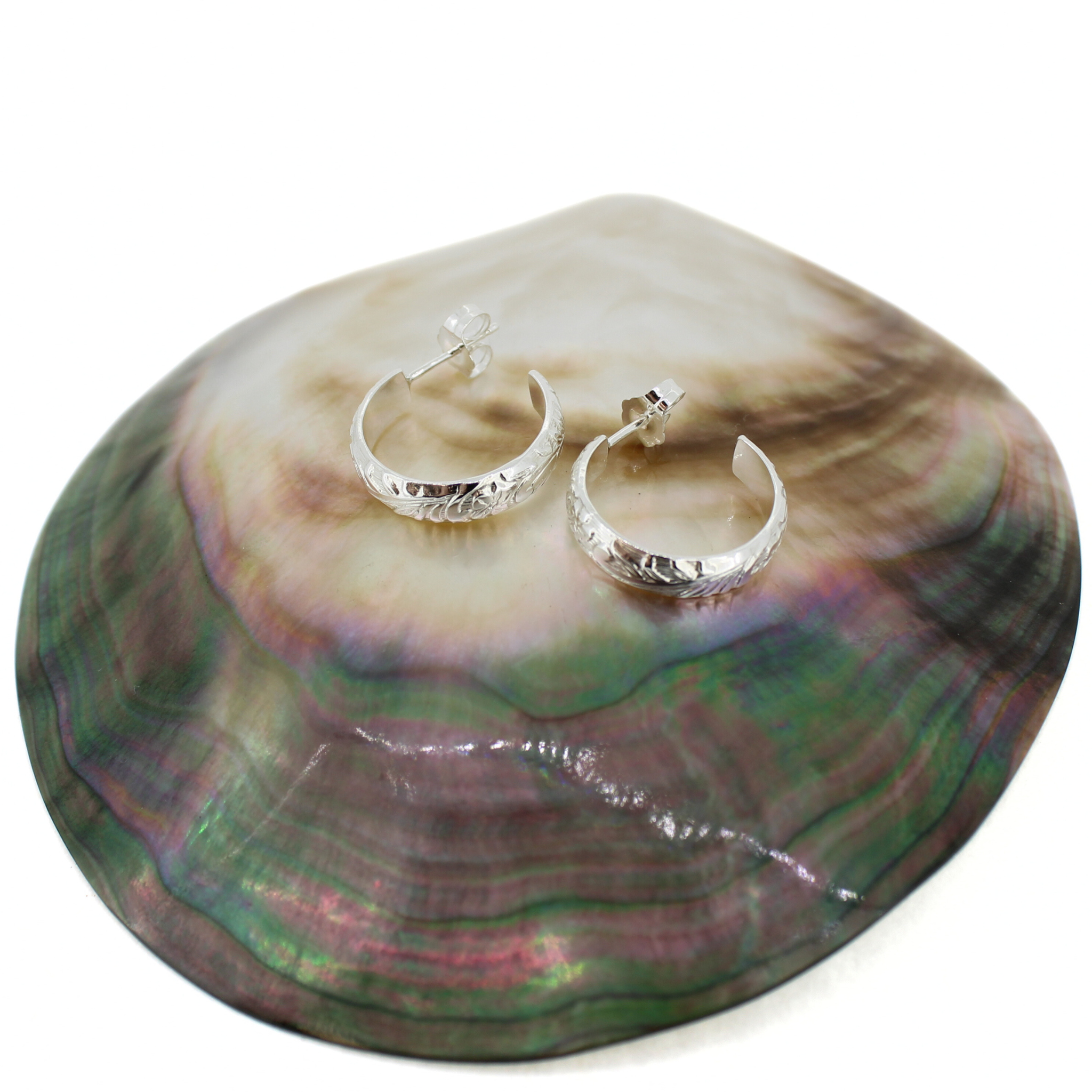 Sterling Silver Mini Heirloom Style Hoops