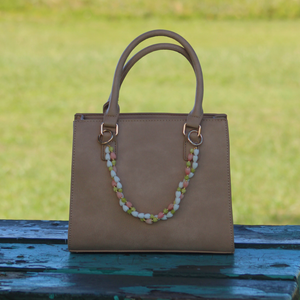 Pink & White Pikake with Pakalana Short Purse Lei