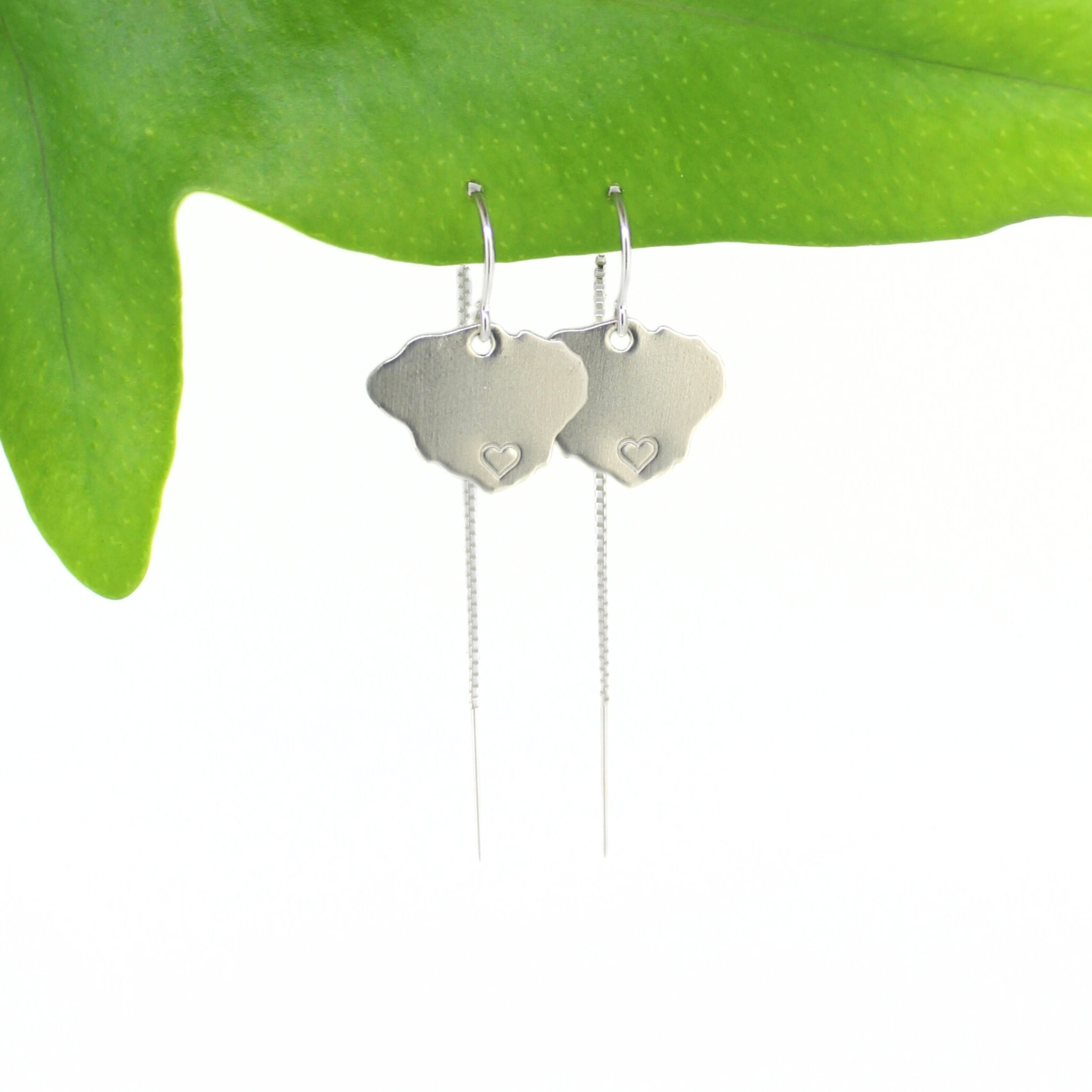 Silver Kaua'i Threader Earrings