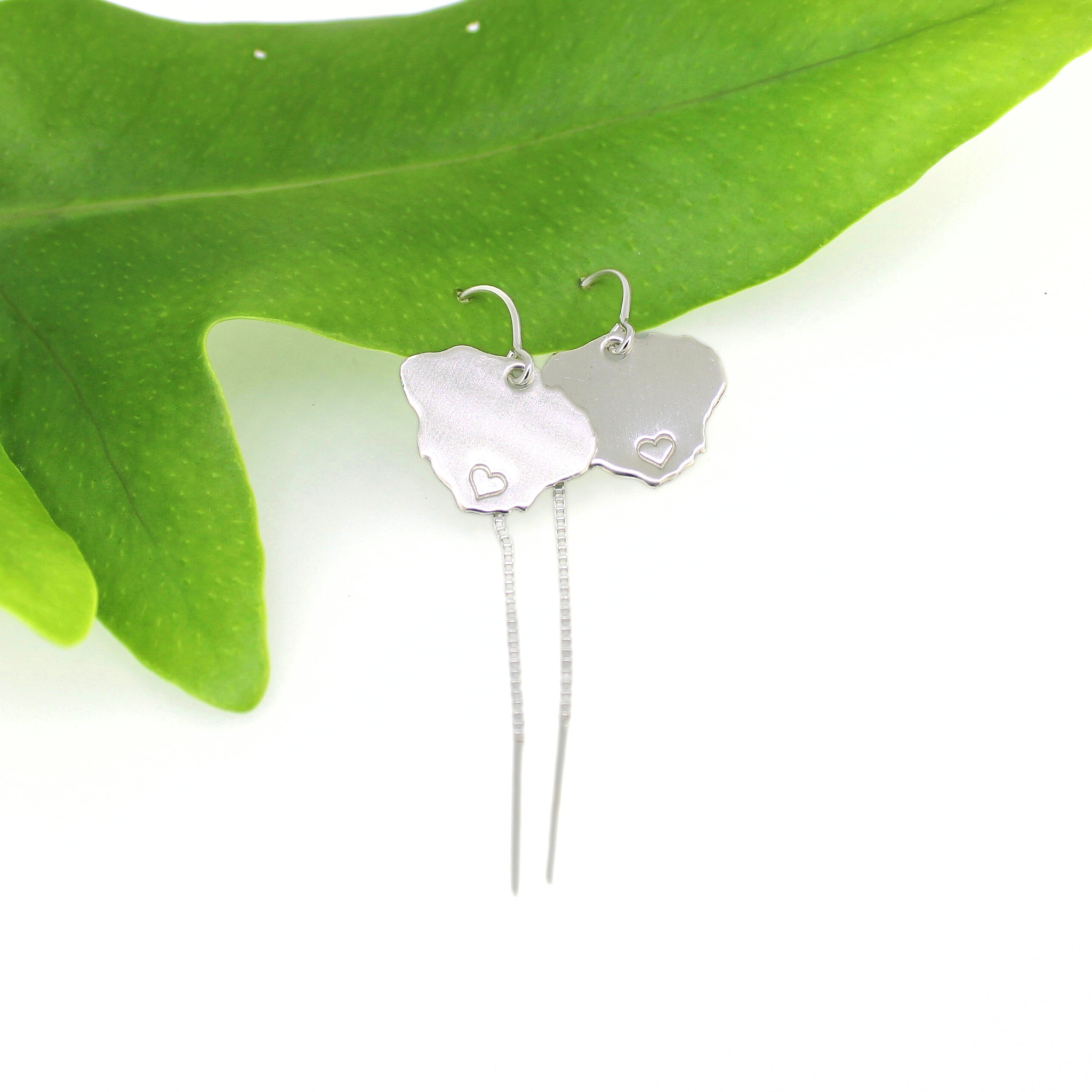 Silver Kaua'i Threader Earrings