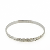 Brianne & Co. sterling silver Hawaiian heirloom bangle inside engraving with "Brianne & Co."