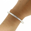 Brianne & Co. sterling silver heirloom style bangle on wrist