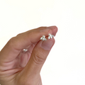Sterling Silver Tiny Bee Stud Earrings