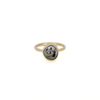 Brianne & Co. gold Tahitian keshi ring size 6 front close up view