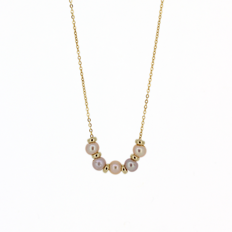 Brianne & Co. gold fill tiny fresh water pearl necklace