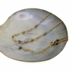 Gold Fill Tahitian Keshi Pearl Necklace 16"-18"