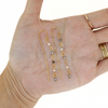 Gold Fill Tahitian Keshi Pearl Threader Earrings w/ Chain