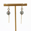Brianne & Co. Tahitian pearl threader style earrings in 14k gold fill