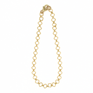 Brianne & Co. 14k gold fill dainty clover chain bracelet