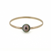 Brianne & Co. gold fill Hawaiian heirloom bangle with an extra large Tahitian pearl 