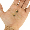 Gold Fill Simple Idocrase Short Threader Earrings