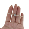 Brianne & Co. pink/green facet opal and Tahitian pearl bracelet on hand for size reference