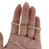 Brianne & Co. gold fill opal and Tahitian pearl bracelet back view of clasp and extender