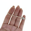 Brianne & Co. gold fill pink opal and Tahitian pearl bracelet side view close up of opal gemstones