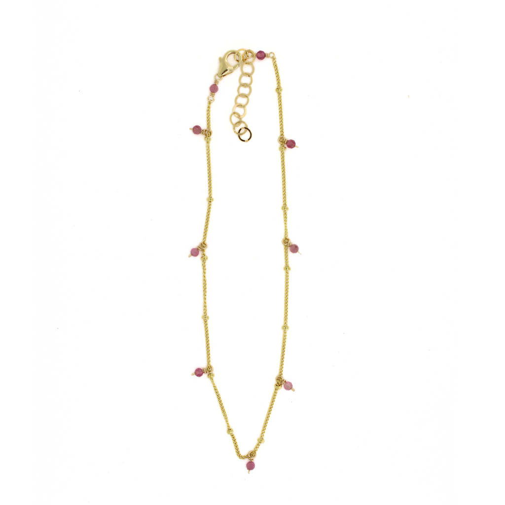 Brianne and Co. gold fill tourmaline anklet