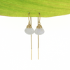 Brianne & Co. gold fill rainbow moonstone threader earrings