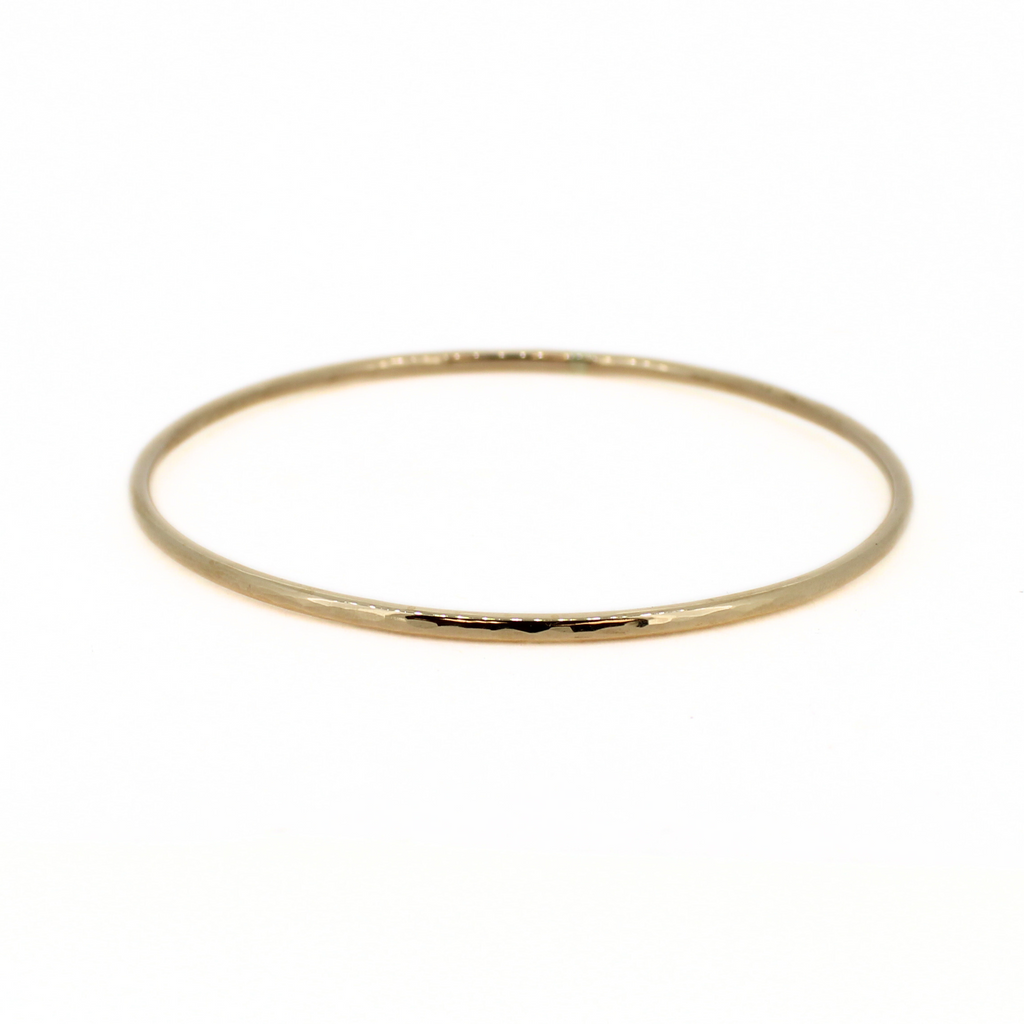 Gold Fill Ripple Texture Bangle