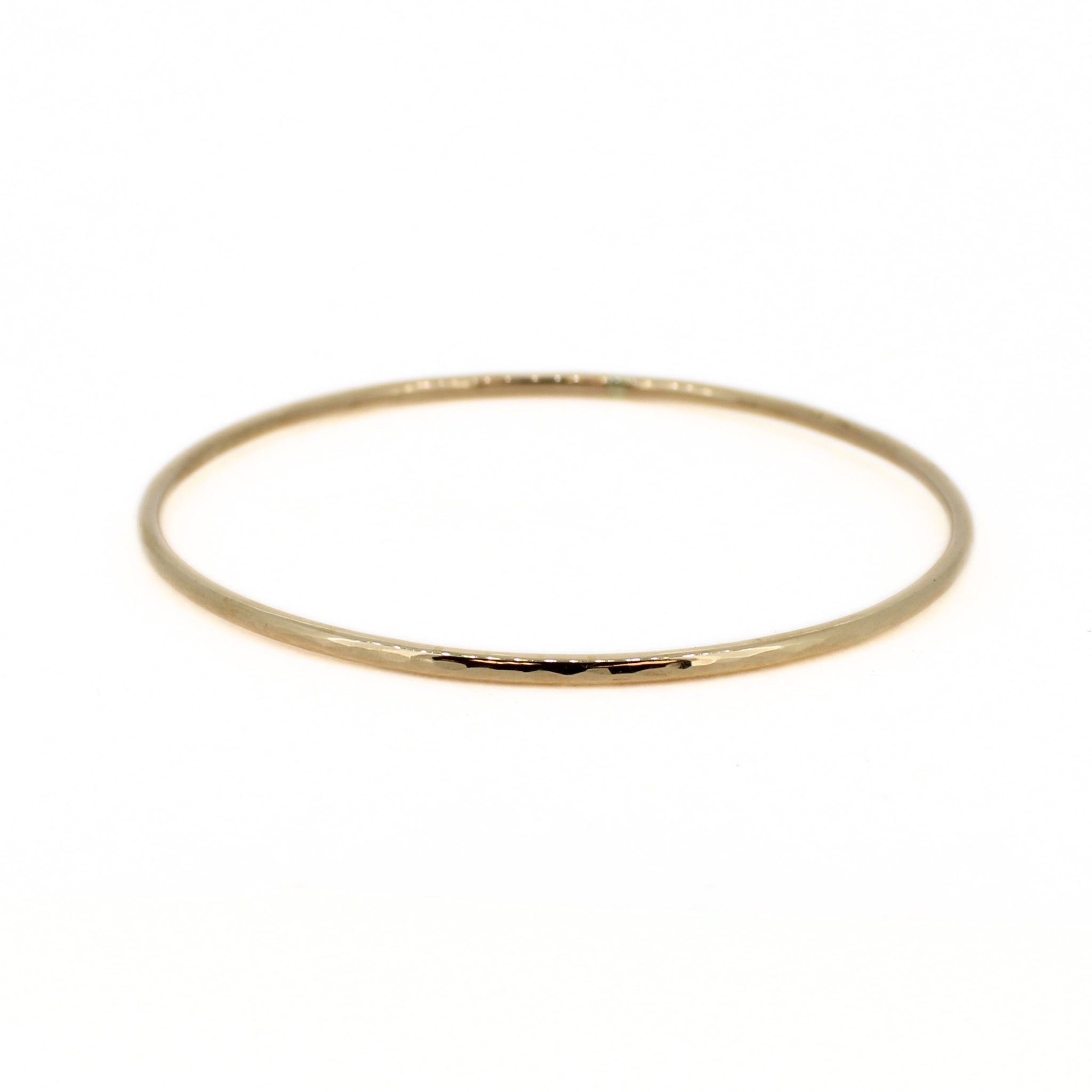 Gold Fill Ripple Texture Bangle