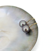 Gold Fill Purple Edison Pearl Earrings