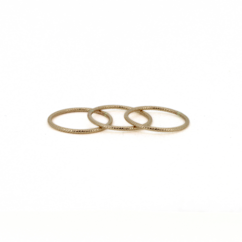 Brianne & Co. gold fill sparkle stacker ring