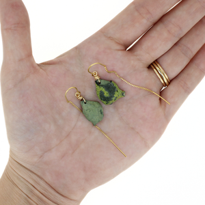 Brianne & Co. gold fill druzy geode earrings back side 