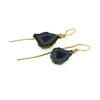 Brianne & co. gold fill druzy geode threader earrings side view