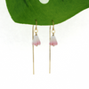 Brianne & Co. Gold Fill Conch Shell Pikake Short Threader Earrings