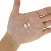 Gold Fill Conch Shell Pikake Short Threader Earrings