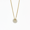 Brianne & Co. gold fill double chain puka shell necklace front view