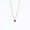 Brianne & Co July birthstone necklace