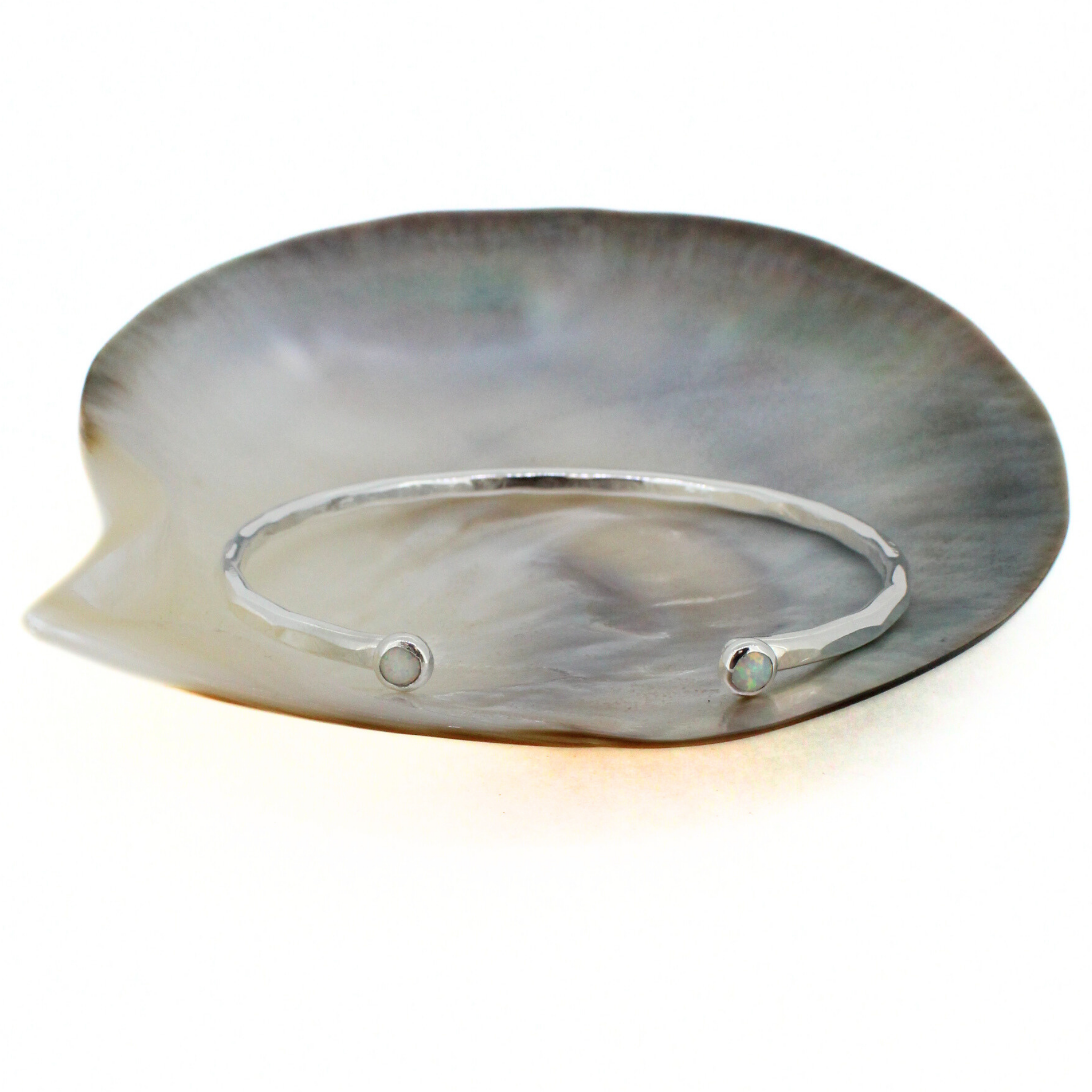 Silver Opal Cuff