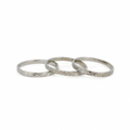 Rhodium-Plated Sterling Silver Kamalei Engraved Band Ring
