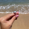 Sterling Silver Tahitian Keshi Pearl Ring Set Size 7