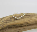 Sterling Silver Plain Chevron Ring
