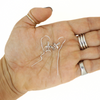 Brianne & Co. sterling silver mini hone turtle outline threader earrings