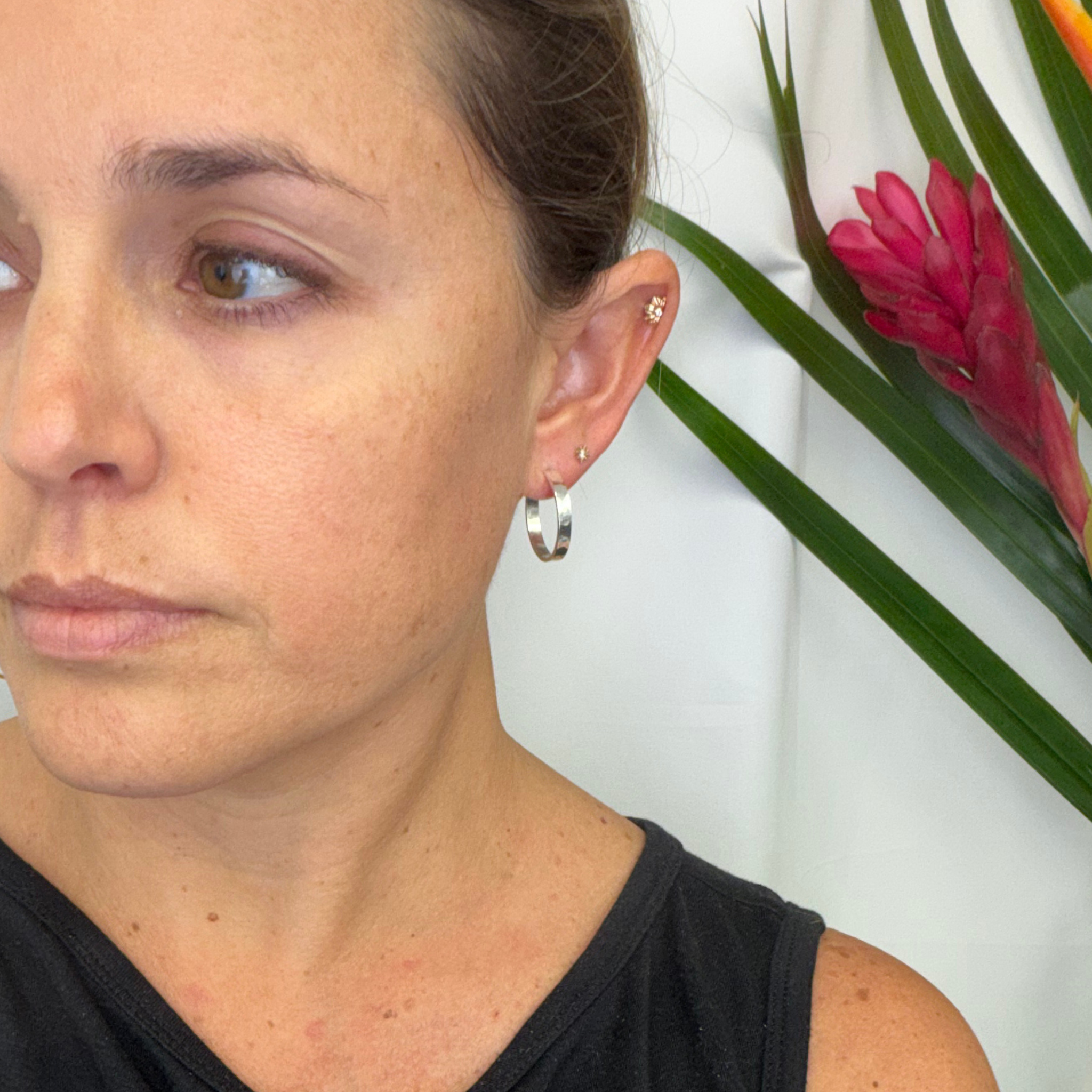 Sterling Silver Minimalist Everyday Hoop Earrings