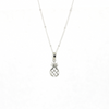 Brianne & Co. Silver pineapple pendant necklace on a white background