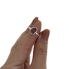 Brianne & Co. sterling silver bezel set purple sea glass ring