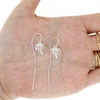 Sterling Silver Monstera Leaf Threader Earrings