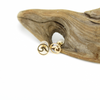 14k gold wave stud earring by Brianne & Co.