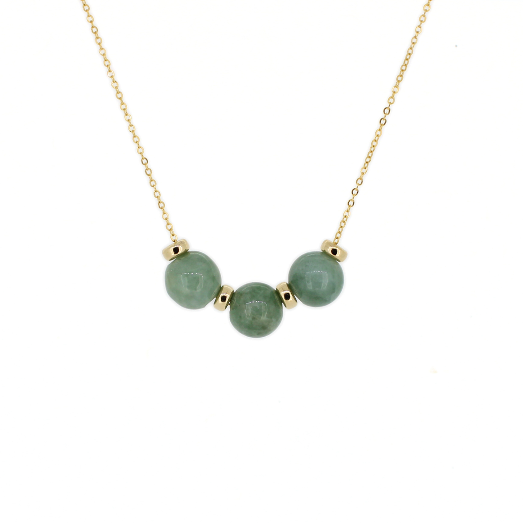 Brianne & Co. 14k gold fill floating jade necklace