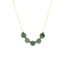 14k gold fill floating jade necklace handmade by Brianne & Co.