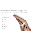 Brianne & Co bangle size measurement chart